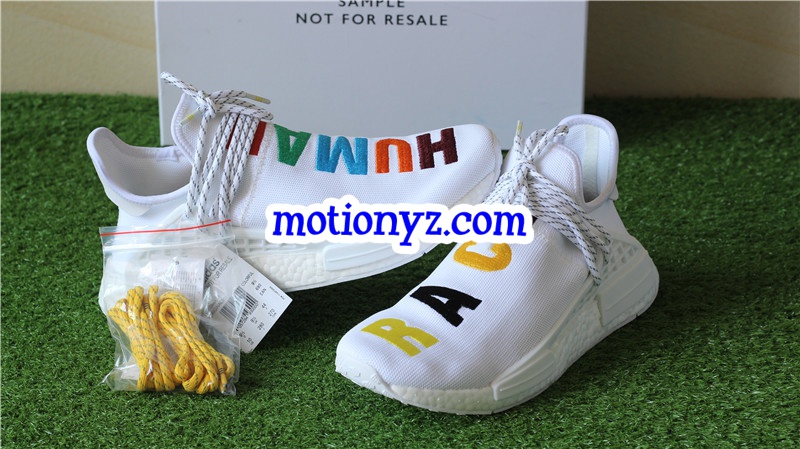 Real Boost Adidas NMD Human Race Colorful Sample